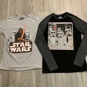 STAR WARS KIDS BOYS (Lot 2) T-Shirts Size Small